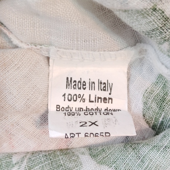 Terzo Millennio Made In Italy Floral Blouse 2X - Picture 11 of 13